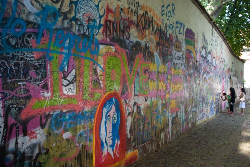 Leave your mark in Prague right here on the famous John Lennon wall.